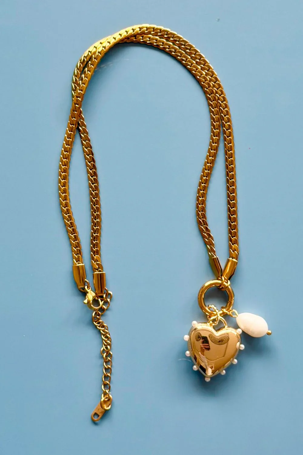 Big Heart Charm Necklace - Image 3