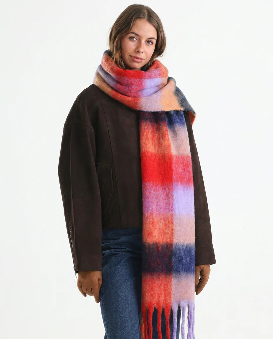 Emma Chunky Check Scarf