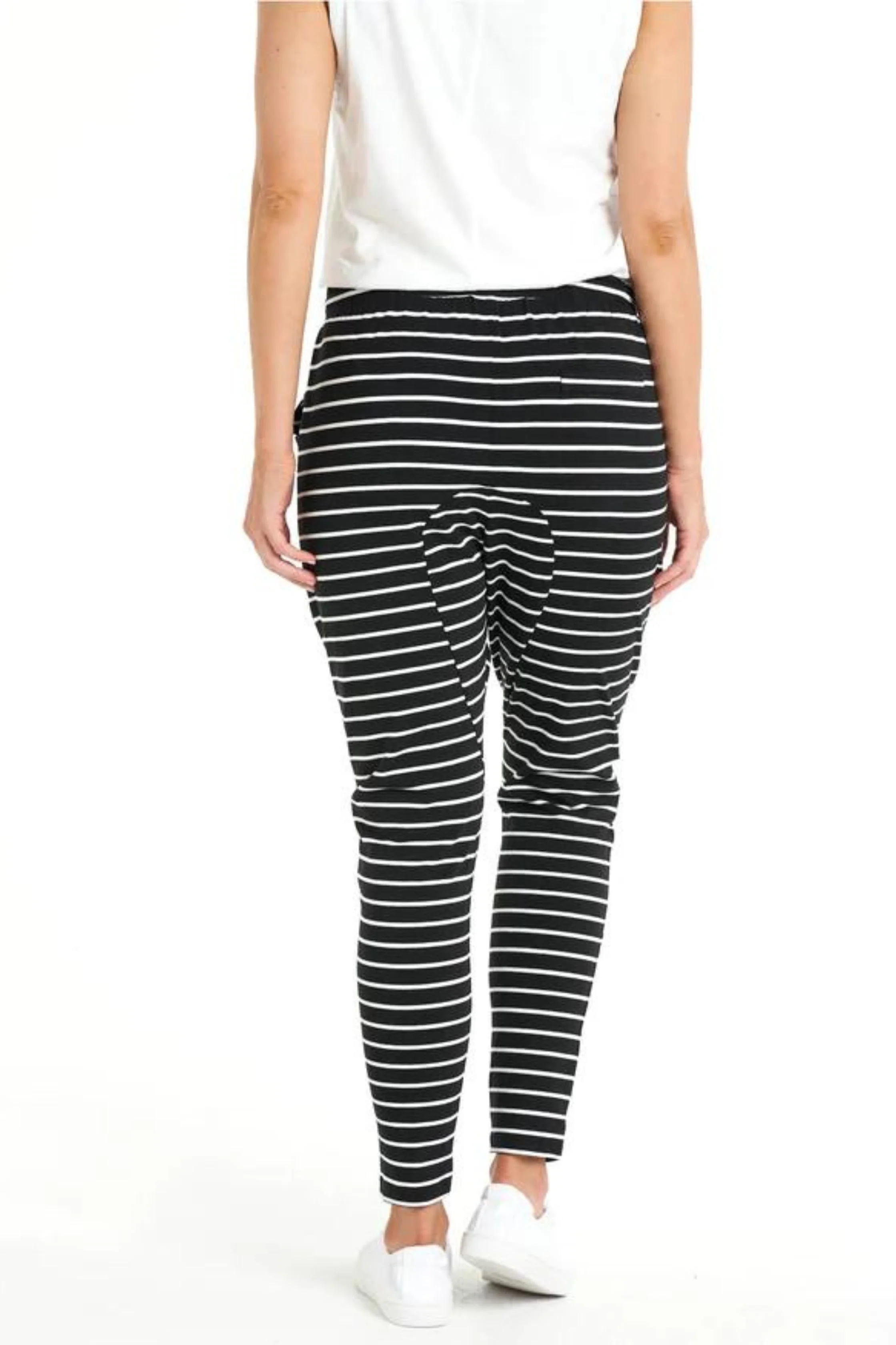 JADE PANT - Black/White Stripe - Image 4