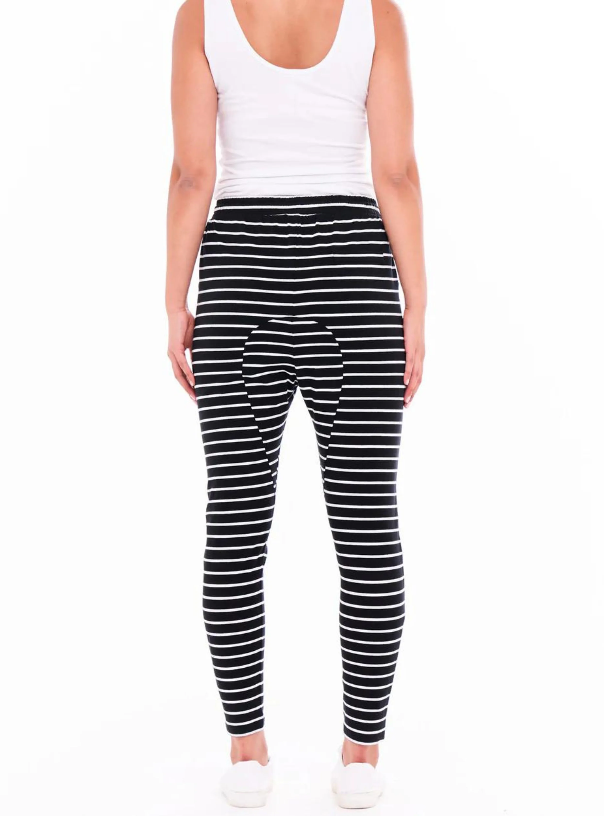 JADE PANT - Black/White Stripe - Image 7