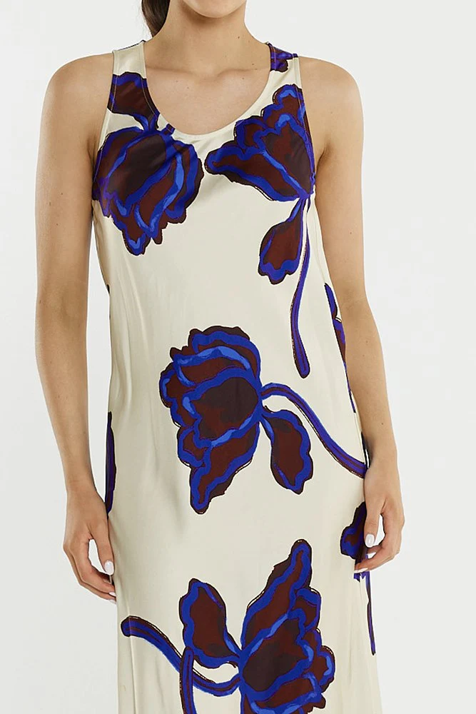 Jade Satin Slip Dress - Image 3