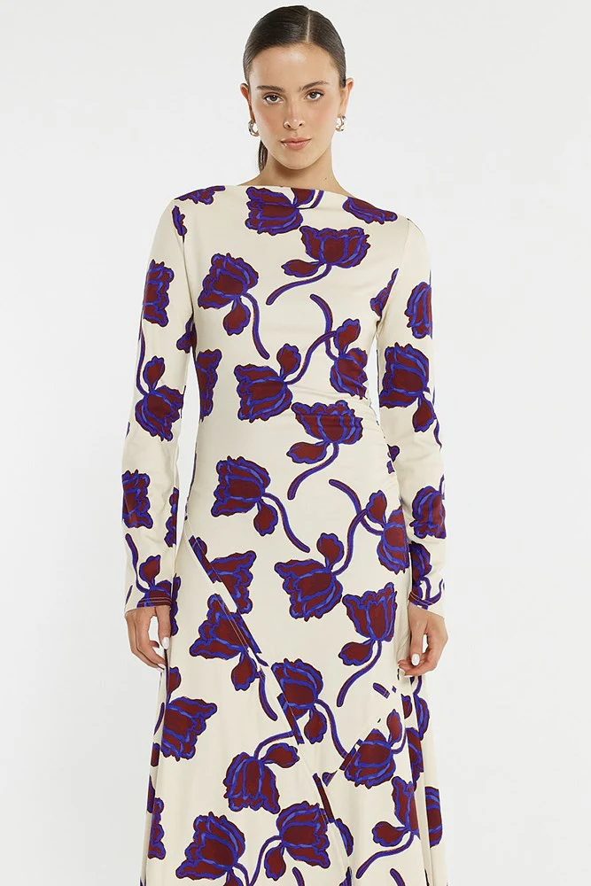 Jade Seamed Jersey Dress