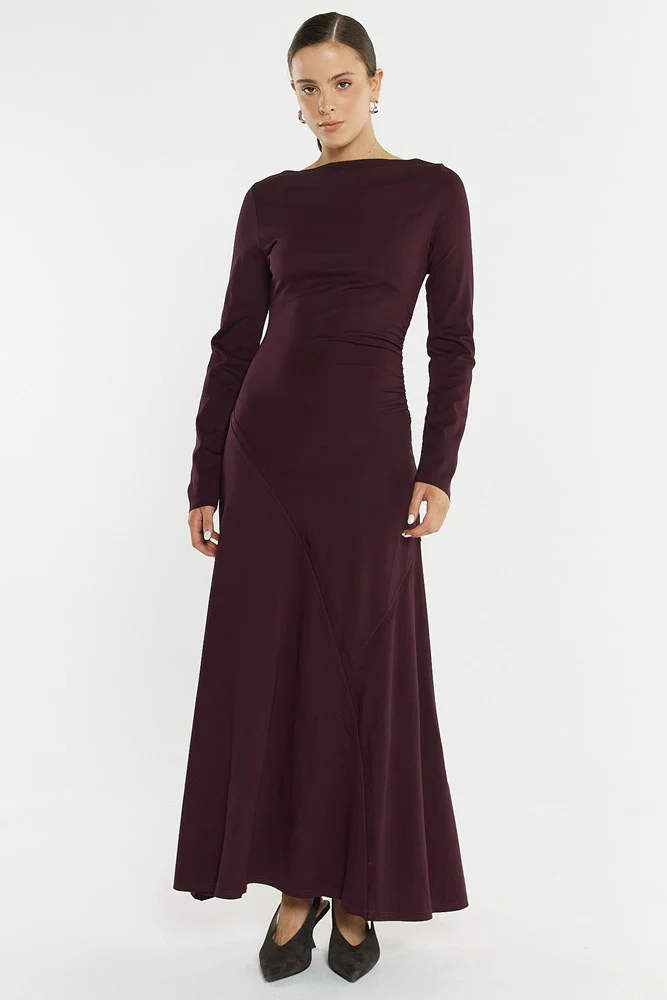 Jade Seamed Jersey Dress