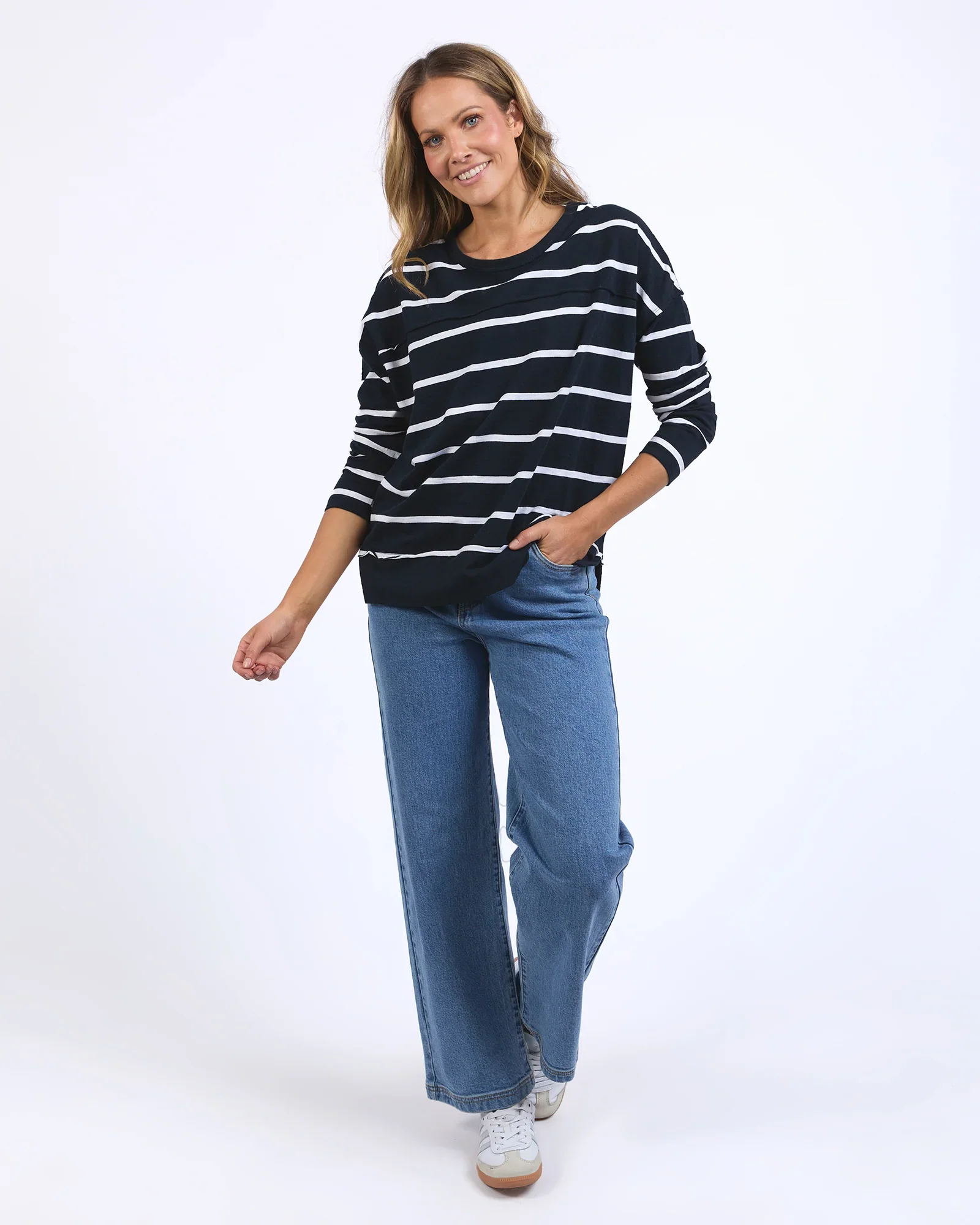 Jayne Stripe Throw On Top - Image 5