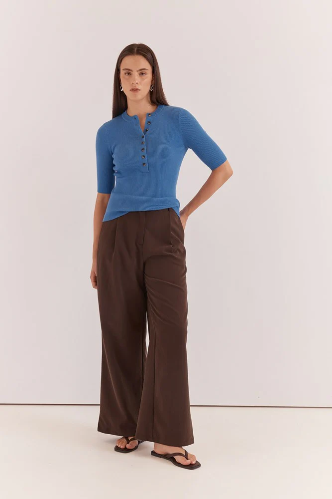 Lilee Rib Knit - Azure - Image 2