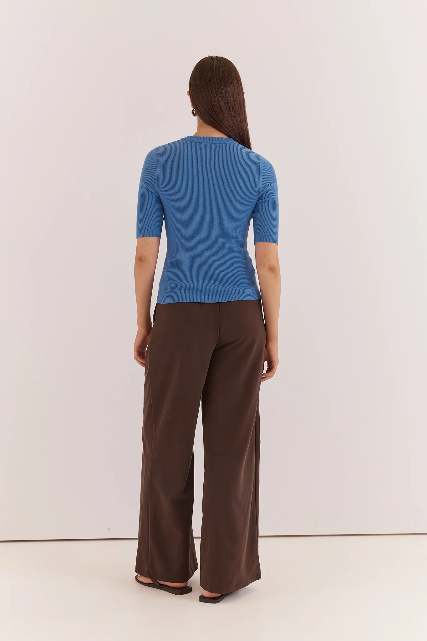 Lilee Rib Knit - Azure - Image 4