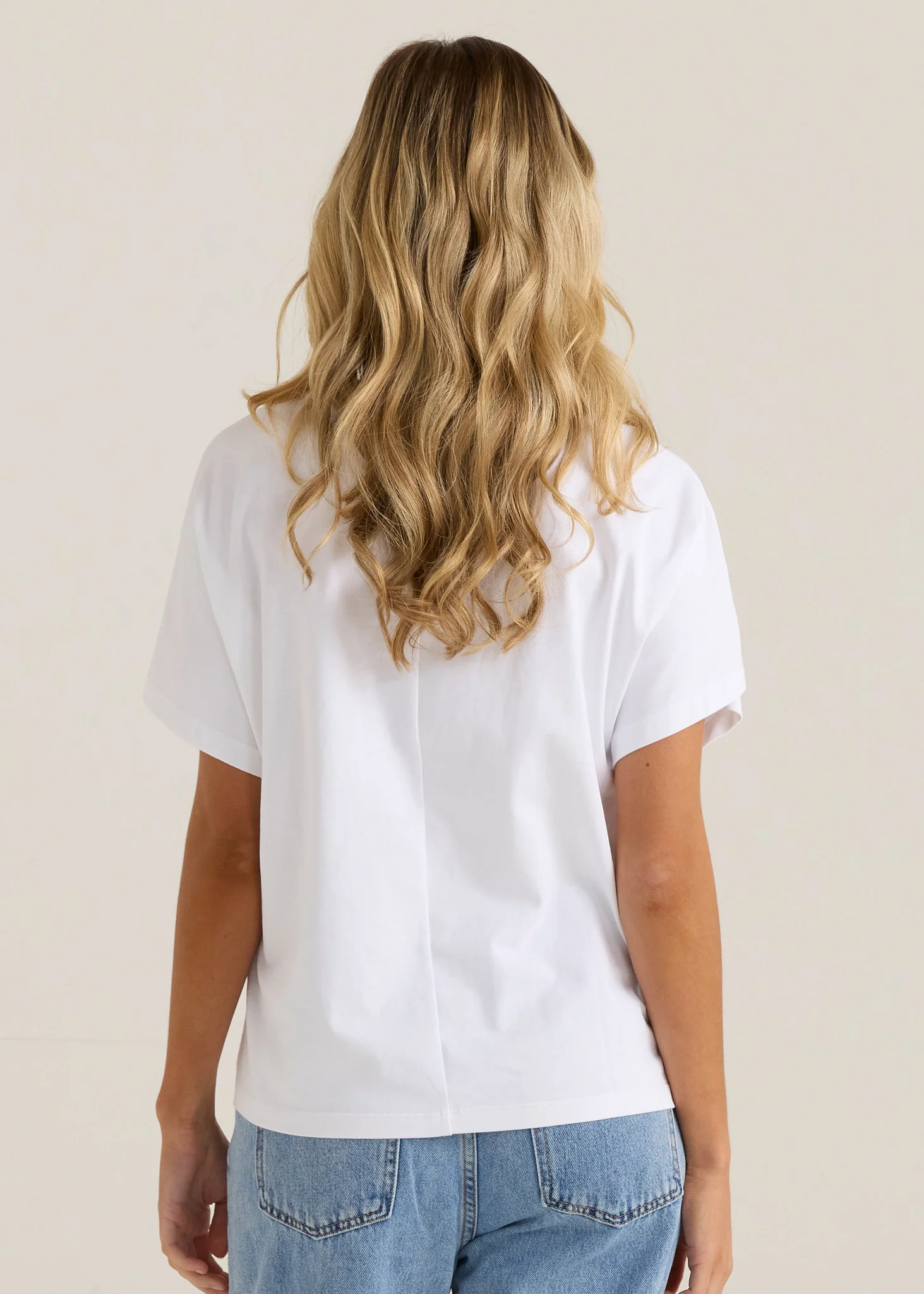 Mira Crochet Tee - White - Image 4