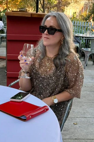 Mocha Sequin Top - Image 2