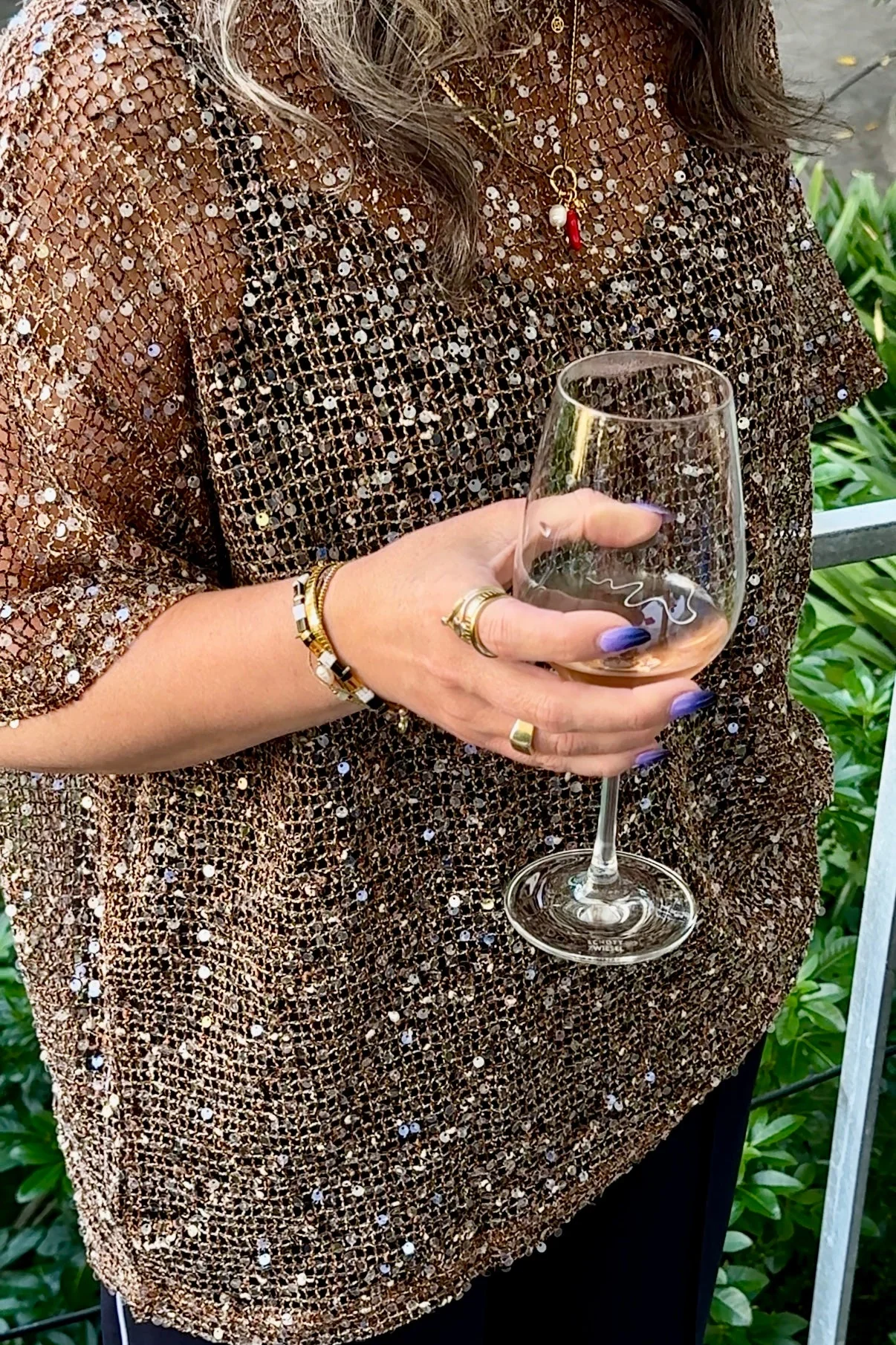 Mocha Sequin Top - Image 4