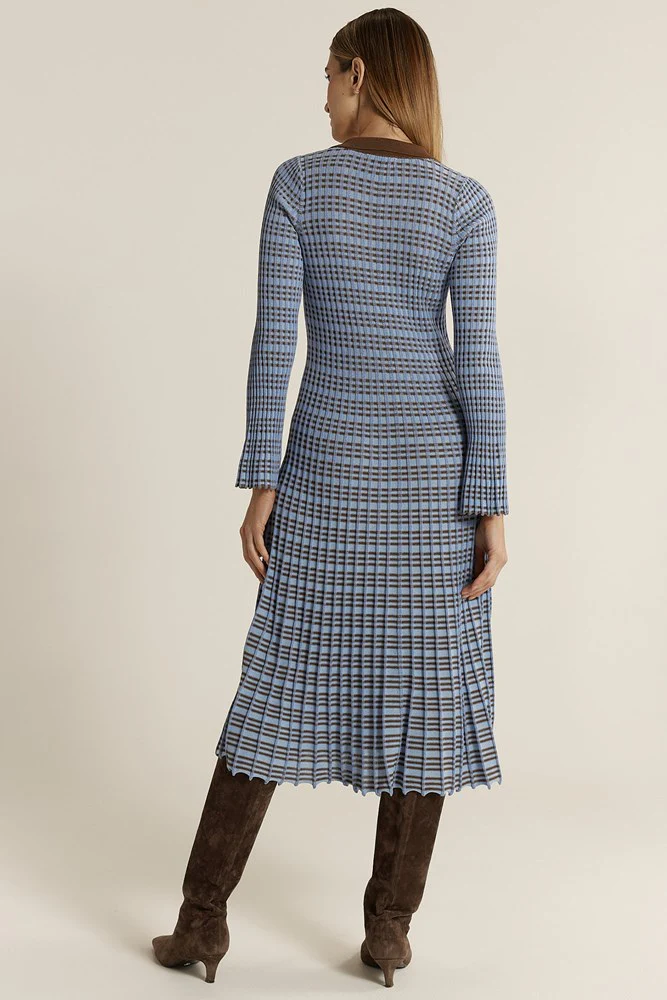 Nesta Check Knit Dress - Image 3