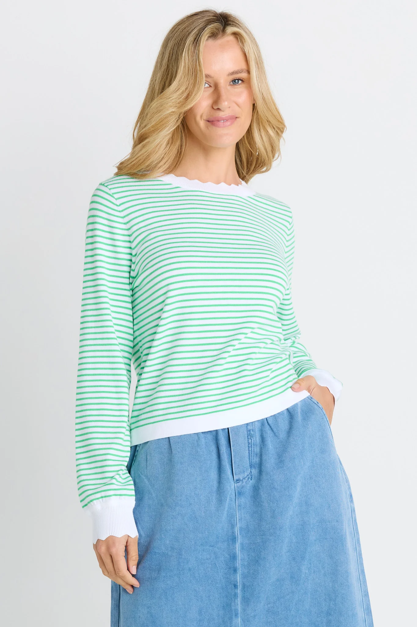 Scallop Knit Sweater - Image 3