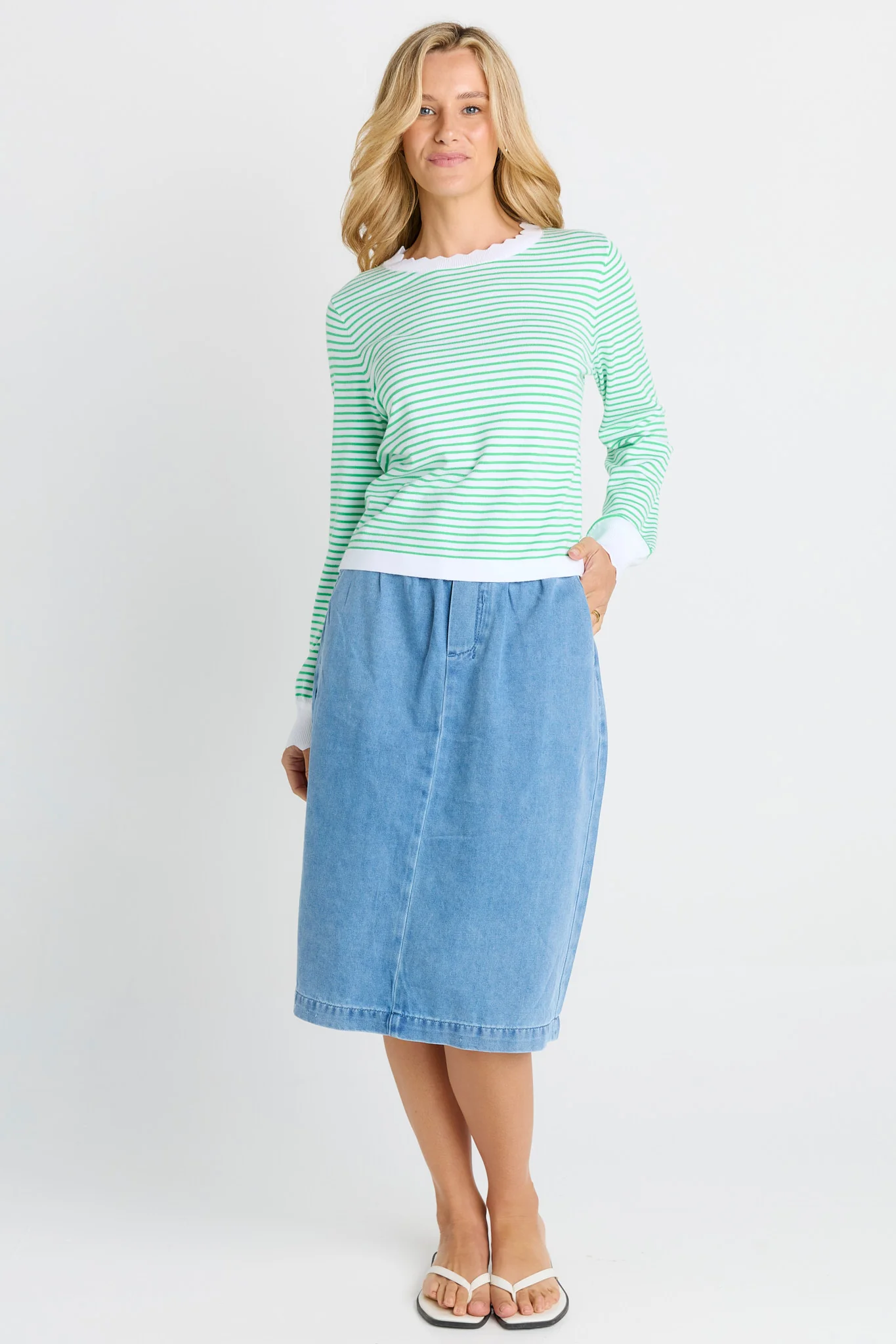 Scallop Knit Sweater - Image 5