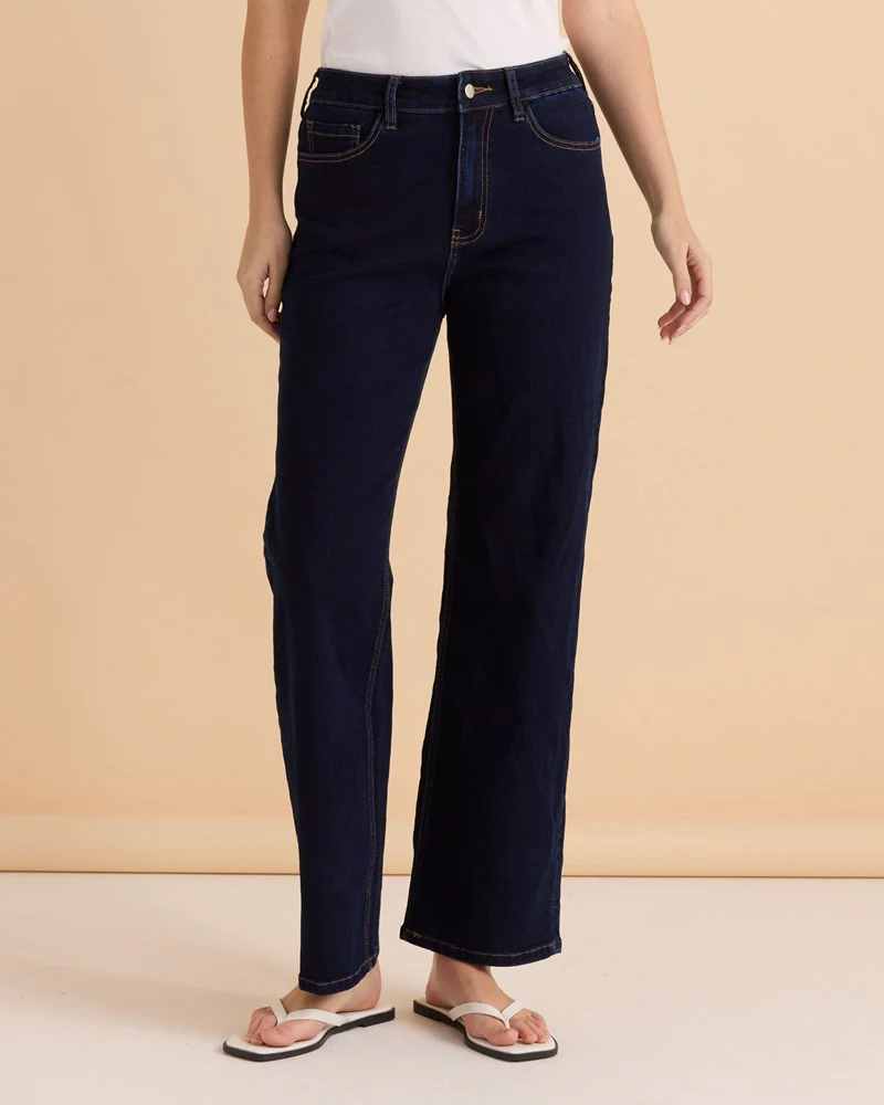 Straight Leg Jean - Indigo Blue